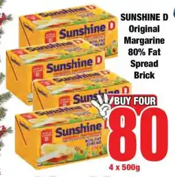 Boxer SUNSHINE D Original Margarine 80% Fat Spread Brick offer