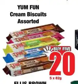 Boxer YUM FUN Cream Biscuits Assorted offer