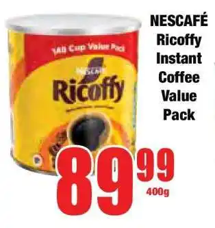 Boxer NESCAFÉ Ricoffy Instant Coffee Value Pack offer