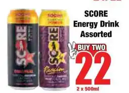 Boxer SCORE Energy Drink Assorted offer