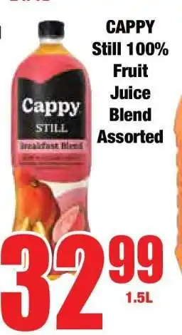 Boxer CAPPY Still 100% Fruit Juice Blend Assorted offer