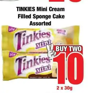 Boxer TINKIES Mini Cream Filled Sponge Cake Assorted offer