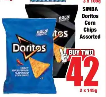 Boxer SIMBA Doritos Corn Chips Assorted offer