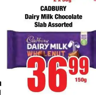 Boxer Cadbury Dairy Milk Chocolate Slab Assorted offer