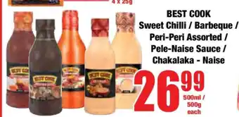 Boxer BEST COOK Sweet Chilli / Barbeque / Peri-Peri Assorted / Pele-Naise Sauce / Chakalaka-Naise offer