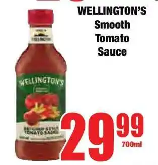 Boxer WELLINGTON'S Smooth Tomato Sauce offer
