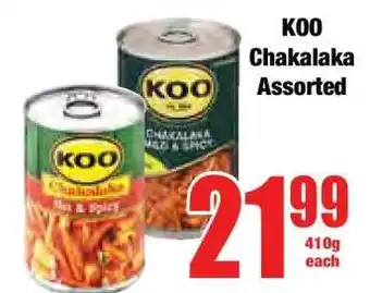 Boxer KOO Chakalaka Assorted offer
