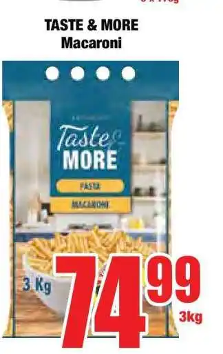 Boxer TASTE & MORE Macaroni offer