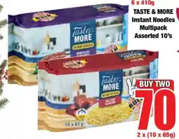 Boxer TASTE & MORE Instant Noodles Multipack Assorted 10's offer