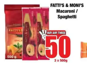 Boxer Fatti's & Moni's Macaroni/Spaghetti offer
