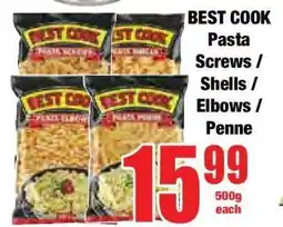 Boxer BEST COOK Pasta Screws / Shells / Elbows / Penne offer