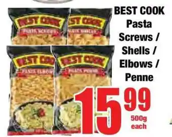 Boxer BEST COOK Pasta Screws / Shells / Elbows / Penne offer