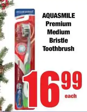 Boxer AQUASMILE Premium Medium Bristle Toothbrush offer