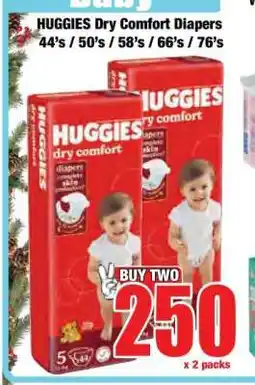 Boxer HUGGIES Dry Comfort Diapers offer