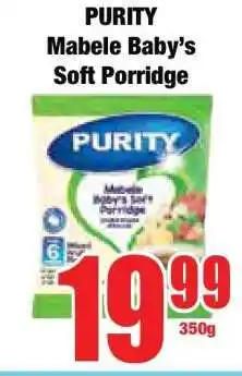 Boxer PURITY Mabele Baby's Soft Porridge offer