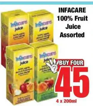 Boxer INFACARE 100% Fruit Juice Assorted offer