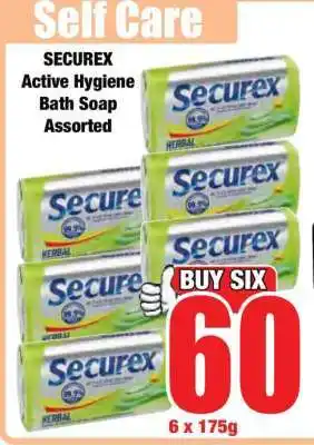 Boxer SECUREX Active Hygiene Bath Soap Assorted offer