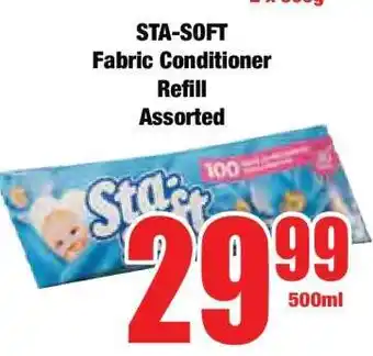 Boxer STA-SOFT Fabric Conditioner Refill Assorted offer