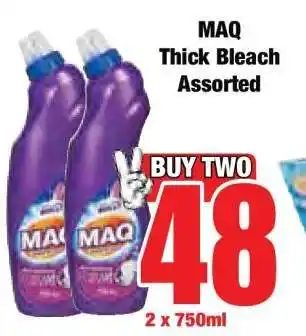 Boxer MAQ Thick Bleach Assorted offer