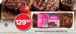 Pick n Pay PnP Sweet & Sticky Pork Belly Ribs 1kg offer