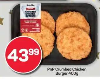 Pick n Pay PnP Crumbed Chicken Burger 400g offer