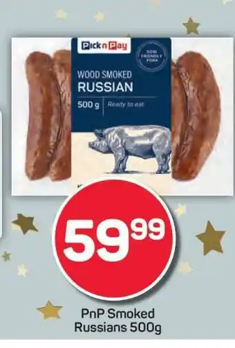 Pick n Pay PnP Smoked Russians 500g offer