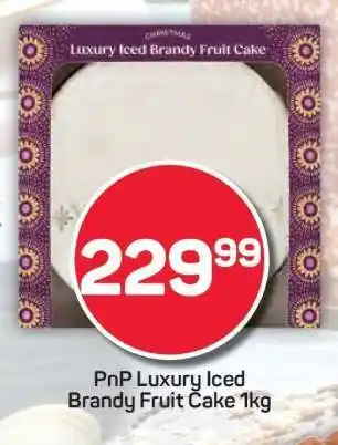 Pick n Pay PnP Luxury Iced Brandy Fruit Cake 1kg offer
