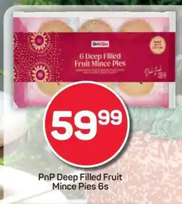 Pick n Pay PnP Deep Filled Fruit Mince Pies 6s offer
