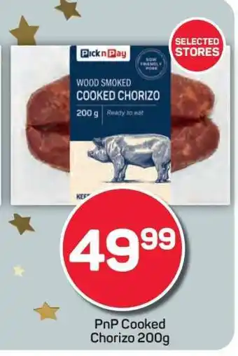 Pick n Pay PnP Cooked Chorizo 200g offer