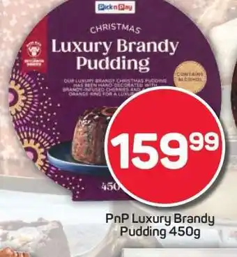 Pick n Pay PnP Luxury Brandy Pudding 450g offer