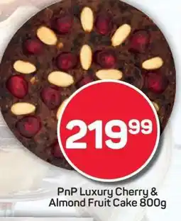Pick n Pay PnP Luxury Cherry & Almond Fruit Cake 800g offer