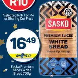 Pick n Pay Sasko Premium Slices White Bread 700g offer