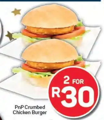 Pick n Pay PnP Crumbed Chicken Burger offer
