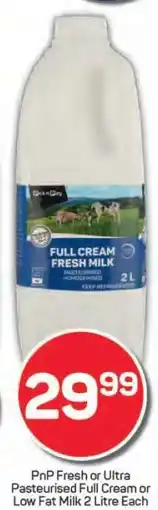 Pick n Pay PnP Fresh or Ultra Pasteurised Full Cream or Low Fat Milk offer