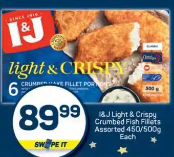Pick n Pay I&J Light & Crispy Crumbed Fish Fillets offer