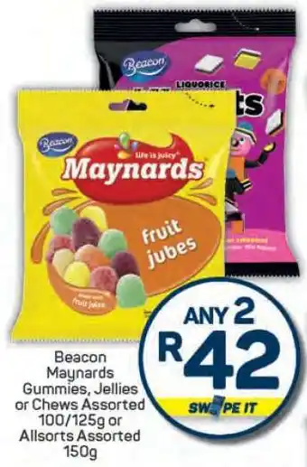 Pick n Pay Beacon Maynards Gummies, Jellies or Chews Assorted offer