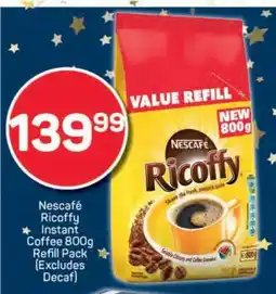 Pick n Pay Nescafe Ricoffy Instant Coffee 800g Refill Pack offer