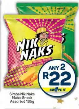 Pick n Pay SIMBA NIK NAKS offer