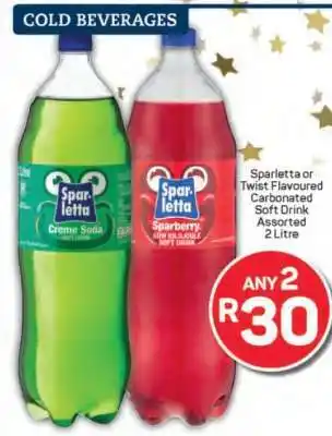 Pick n Pay Sparletta or Twist Flavoured Carbonated Soft Drink offer