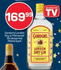 Pick n Pay Gordon's London Dry or Flavoured Gin offer