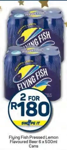 Pick n Pay Flying Fish Pressed Lemon Flavoured Beer 6 x 500ml Cans offer