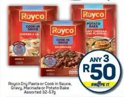 Pick n Pay Royco Dry Pasta or Cook in Sauce, Gravy, Marinade or Potato Bake offer