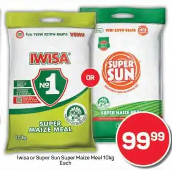 Pick n Pay Iwisa or Super Sun Super Maize Meal 10kg offer