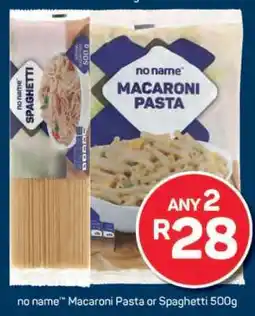 Pick n Pay no name Macaroni Pasta or Spaghetti 500g offer