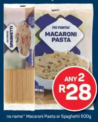 Pick n Pay no name Macaroni Pasta or Spaghetti 500g offer