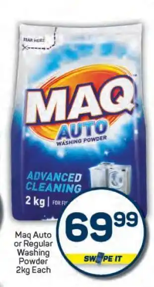 Pick n Pay Maq Auto or Regular Washing Powder offer