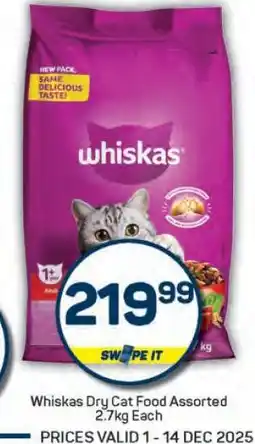 Pick n Pay Whiskas Dry Cat Food Assorted offer