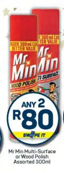 Pick n Pay Mr Min Multi-Surface or Wood Polish offer