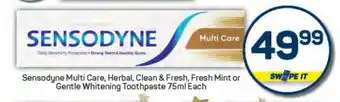 Pick n Pay SENSODYNE MULTI CARE TOOTHPASTE offer
