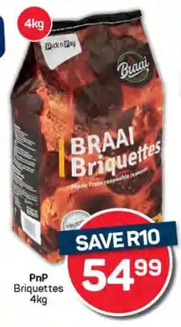 Pick n Pay PnP Briquettes 4kg offer